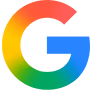 Google logo featuring a stylized capital G in red, yellow, green, and blue colors.