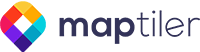 MapTiler company logo with a colorful diamond icon on the left